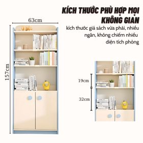 Kệ sách gỗ cho bé Sakawin K1 - Tủ đựng đồ cao cấp cho bé 3 K1