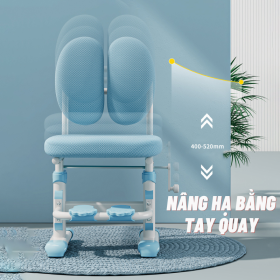 Ghế học sinh chống gù Sakawin G80, Nâng hạ tay quay 3 Linh hoạt nâng / hạ bằng tay quay
