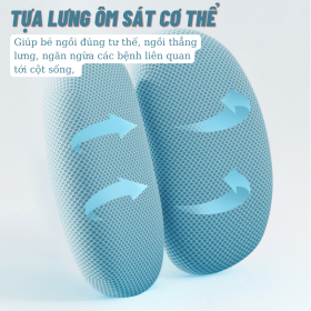 Ghế học sinh chống gù Sakawin G80, Nâng hạ tay quay 5 kich thuoc phu hop tu 3 tuoi toi lon 3