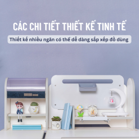 Bàn học chống gù cao cấp Sakawin D01 - Màu xám mới 5 31