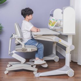 Bàn học chống gù cao cấp Sakawin D01 - Màu xám mới 4 Mua bàn học thông minh tại Kon Tum