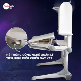 Bàn học chống gù cao cấp Sakawin D01 - Màu xám mới 6 Tính năng ưu việt bàn học cho bé