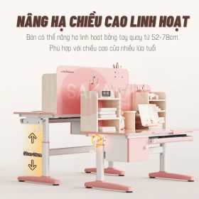 Bộ bàn học thông minh chống gù chống cận S120 và ghế G06 5 Bộ bàn học thông minh chống gù chống cận S120 với nhiều tính năng cao cấp