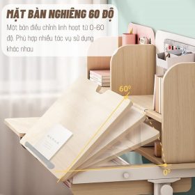Bộ bàn học thông minh chống gù chống cận S120 và ghế G06 4 Bộ bàn học thông minh chống gù chống cận S120