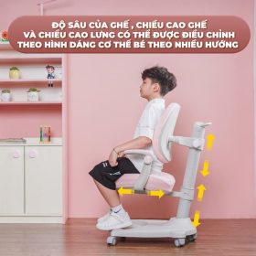 Bộ bàn học thông minh chống gù chống cận S120 và ghế G06 3 Bộ bàn học thông minh chống gù chống cận S120 đảm bảo sức khỏe cho trẻ
