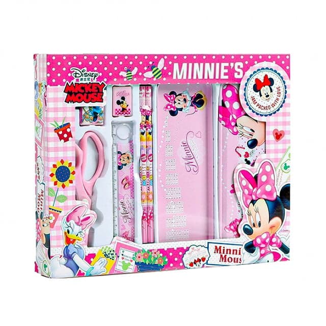 Bộ quà tặng Sakawin Mickey 12 món màu hồng dành cho các bé gái