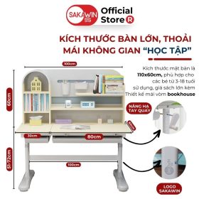 Bàn học Chống gù S110 - Bàn học được lựa chọn nhiều nhất 2024 2 s110 3 1