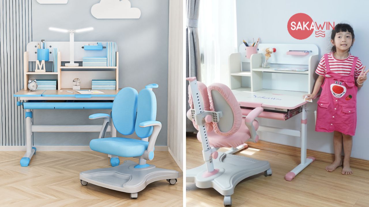 Bộ bàn học thông minh chống gù chống cận S80 và Ghế G90 Sakawin Bộ bàn học thông minh chống gù chống cận S80 và Ghế G90 Sakawin