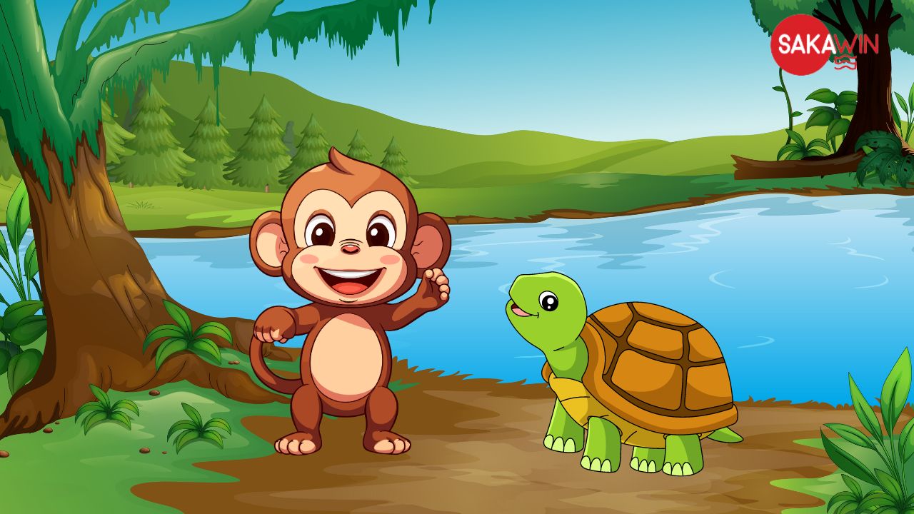 Khỉ và rùa 