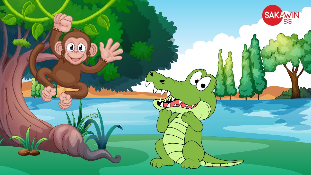 Khỉ và cá sấu