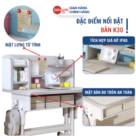 Bộ Bàn học Chống gù Sakawin K30 - Sản phẩm Độc quyền Sakawin bán chạy nhất 2024 3 K30-2