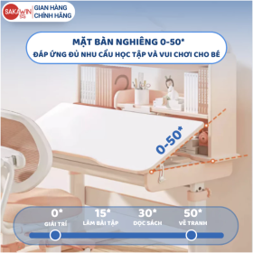 Bàn học Chống gù Sakawin PRO100 - Mẫu bàn học thiết kế mới 5 PRO100-2
