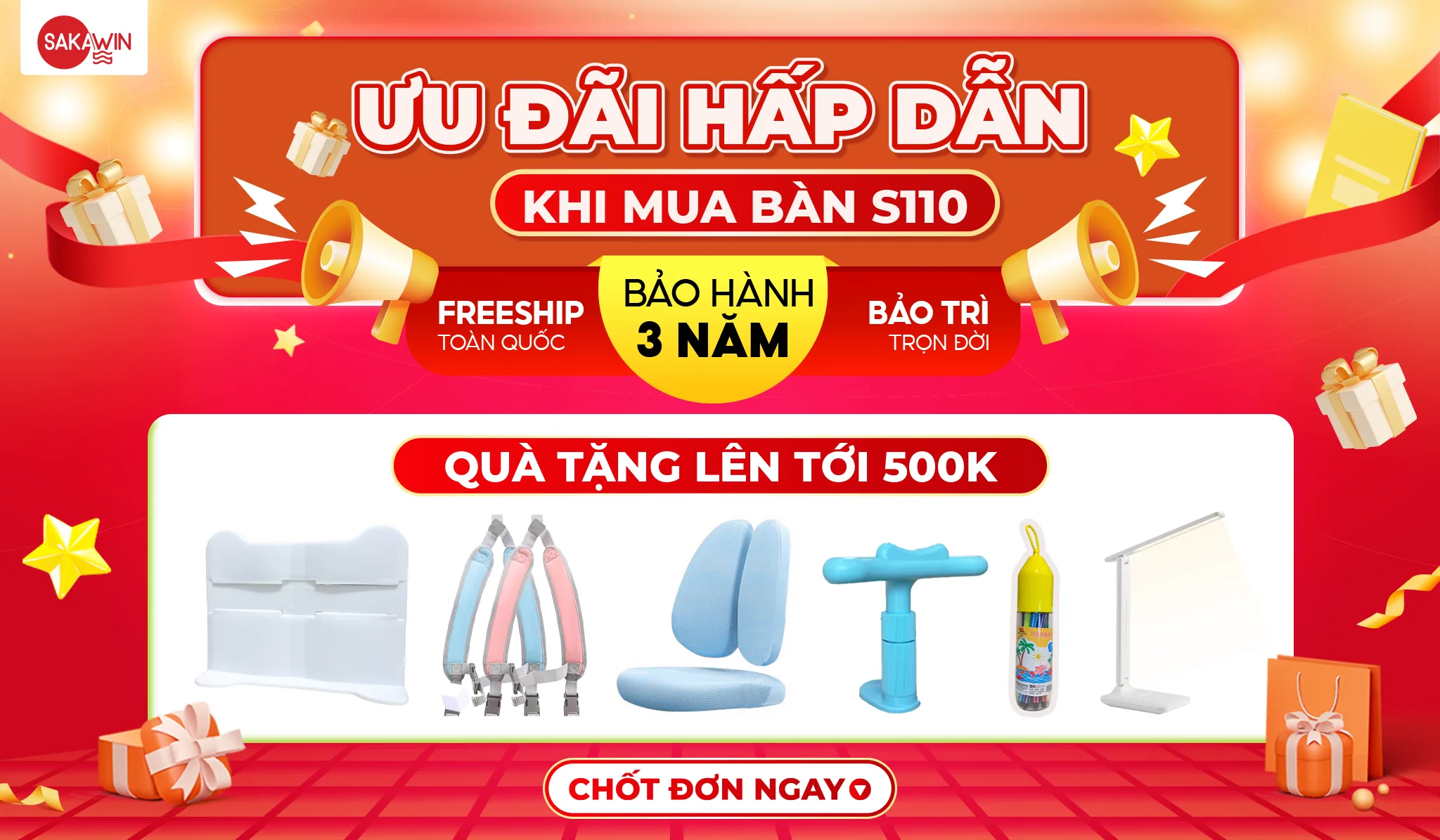 Bàn học chống gù Sakawin