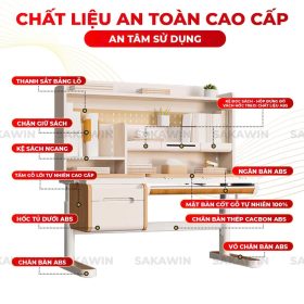 Bàn Học Thông Minh Cao Cấp Hỗ Trợ Chống Gù Premium PREB08 2 shopee desc 1 Sao chep