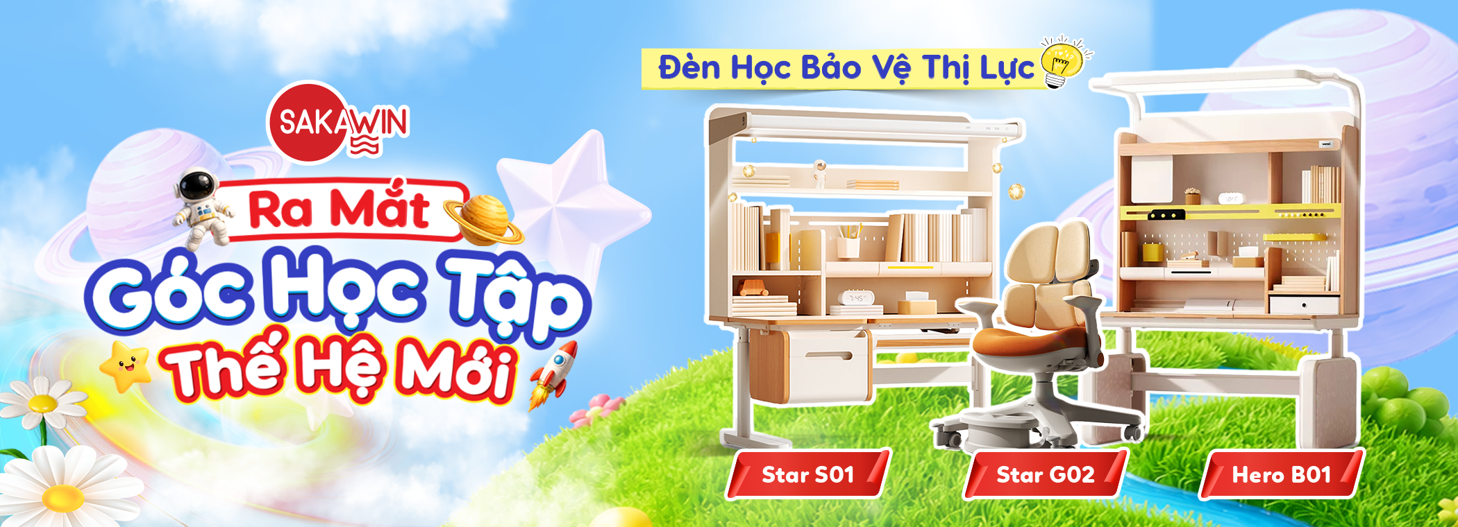 Bàn học chống gù Sakawin